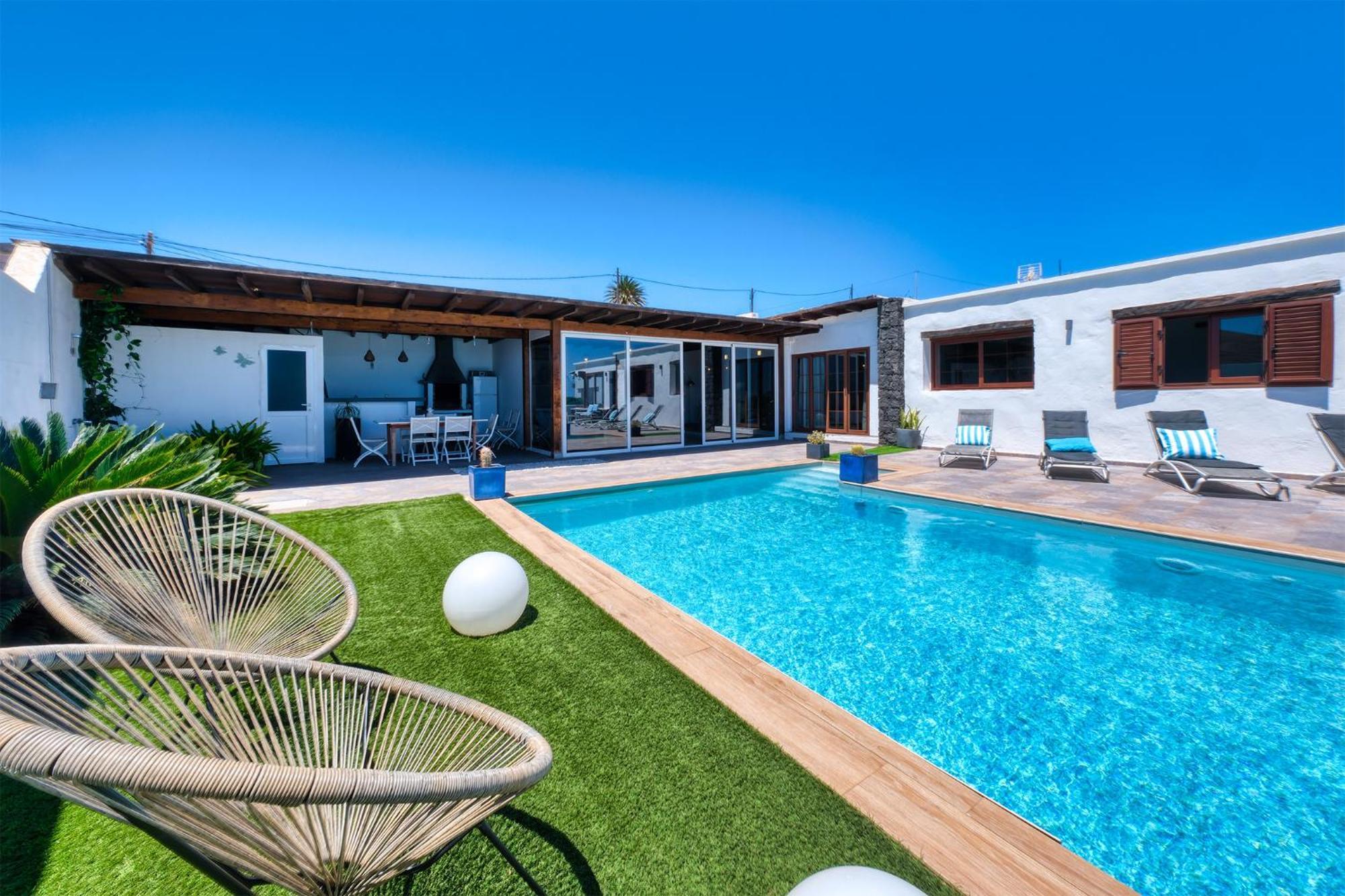 Villa Macher Piscina Y Bar Piscina Tías Εξωτερικό φωτογραφία