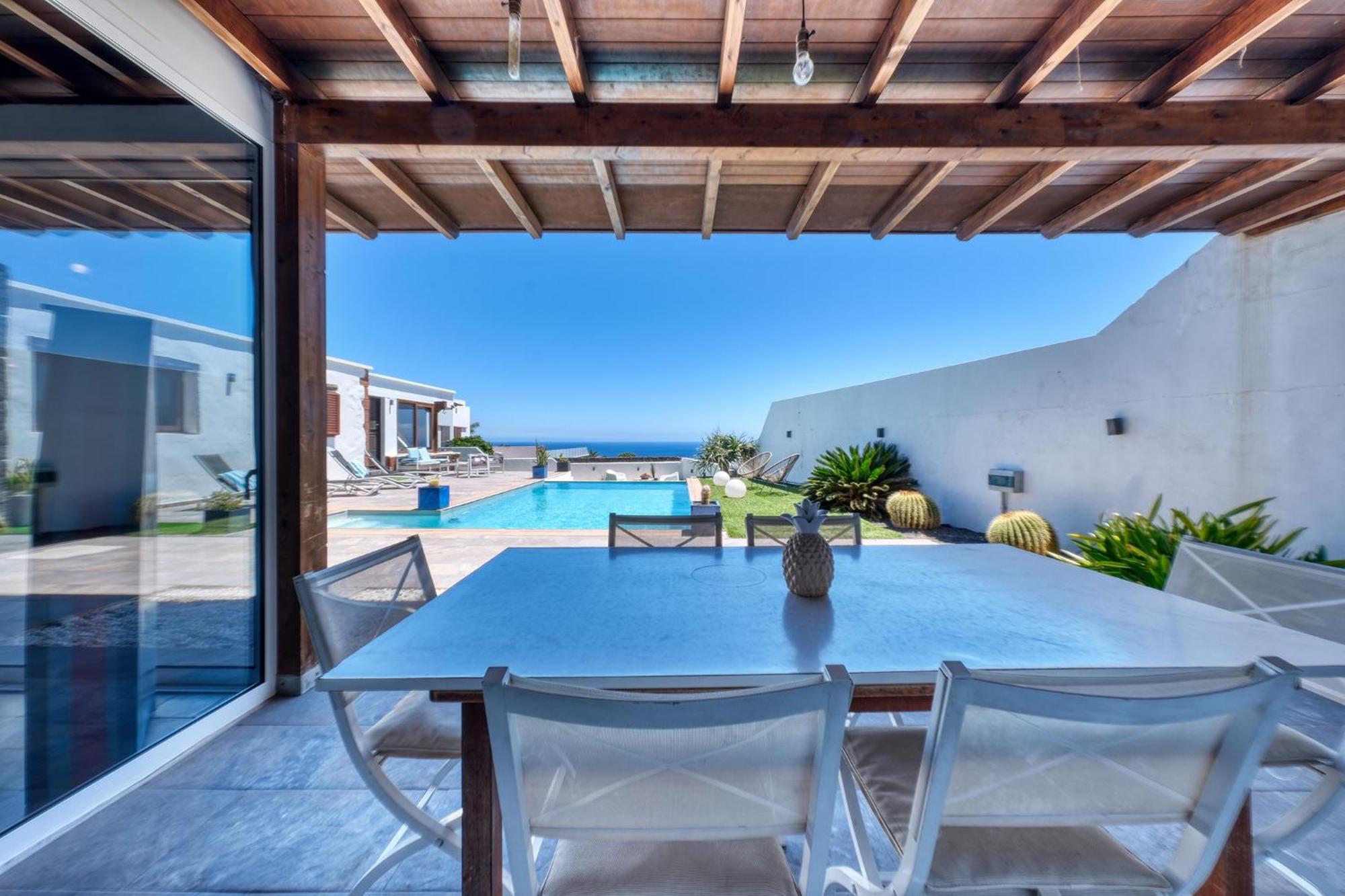 Villa Macher Piscina Y Bar Piscina Tías Εξωτερικό φωτογραφία