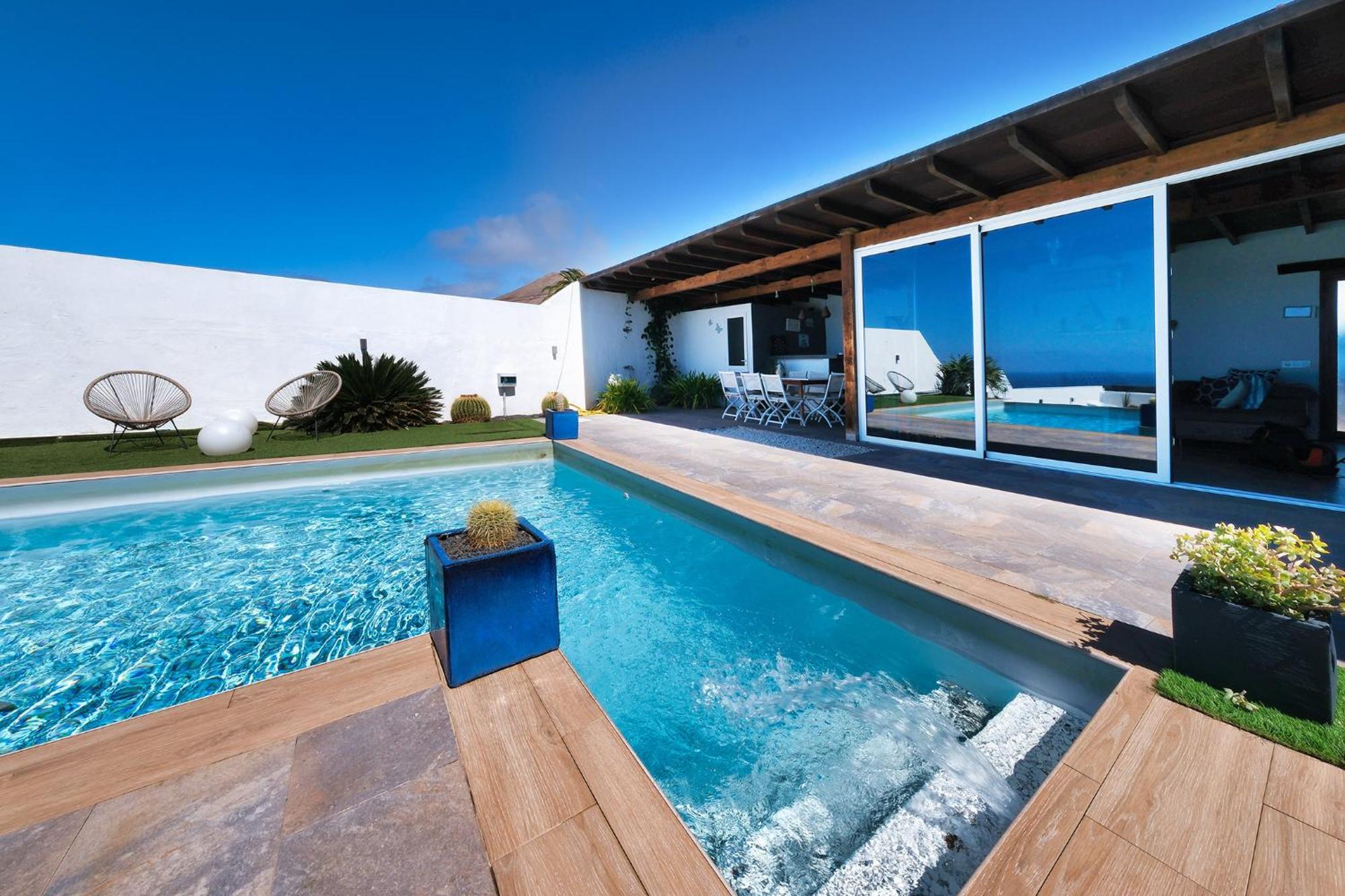Villa Macher Piscina Y Bar Piscina Tías Εξωτερικό φωτογραφία