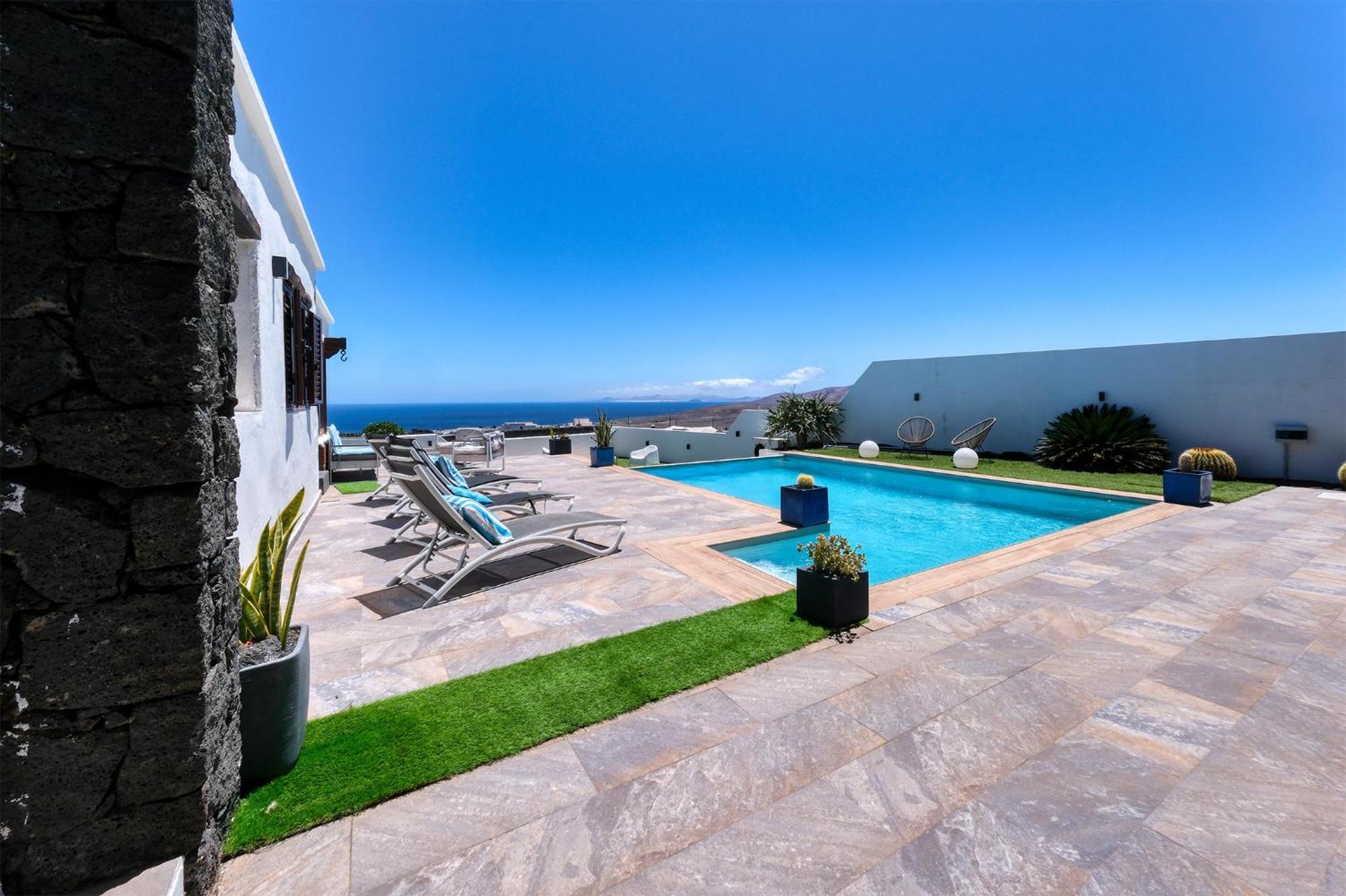 Villa Macher Piscina Y Bar Piscina Tías Εξωτερικό φωτογραφία