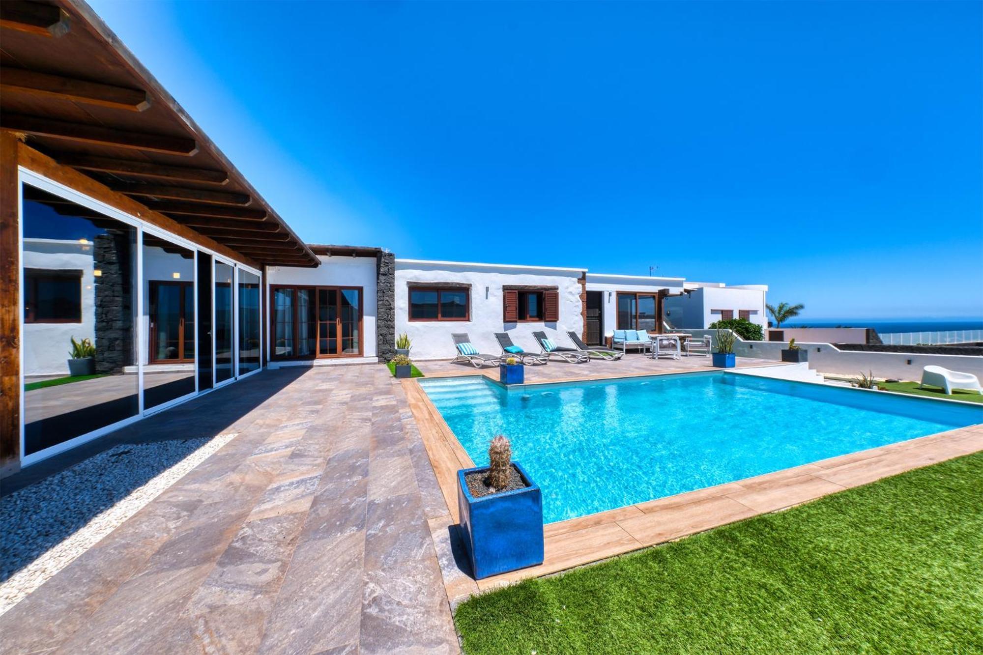 Villa Macher Piscina Y Bar Piscina Tías Εξωτερικό φωτογραφία