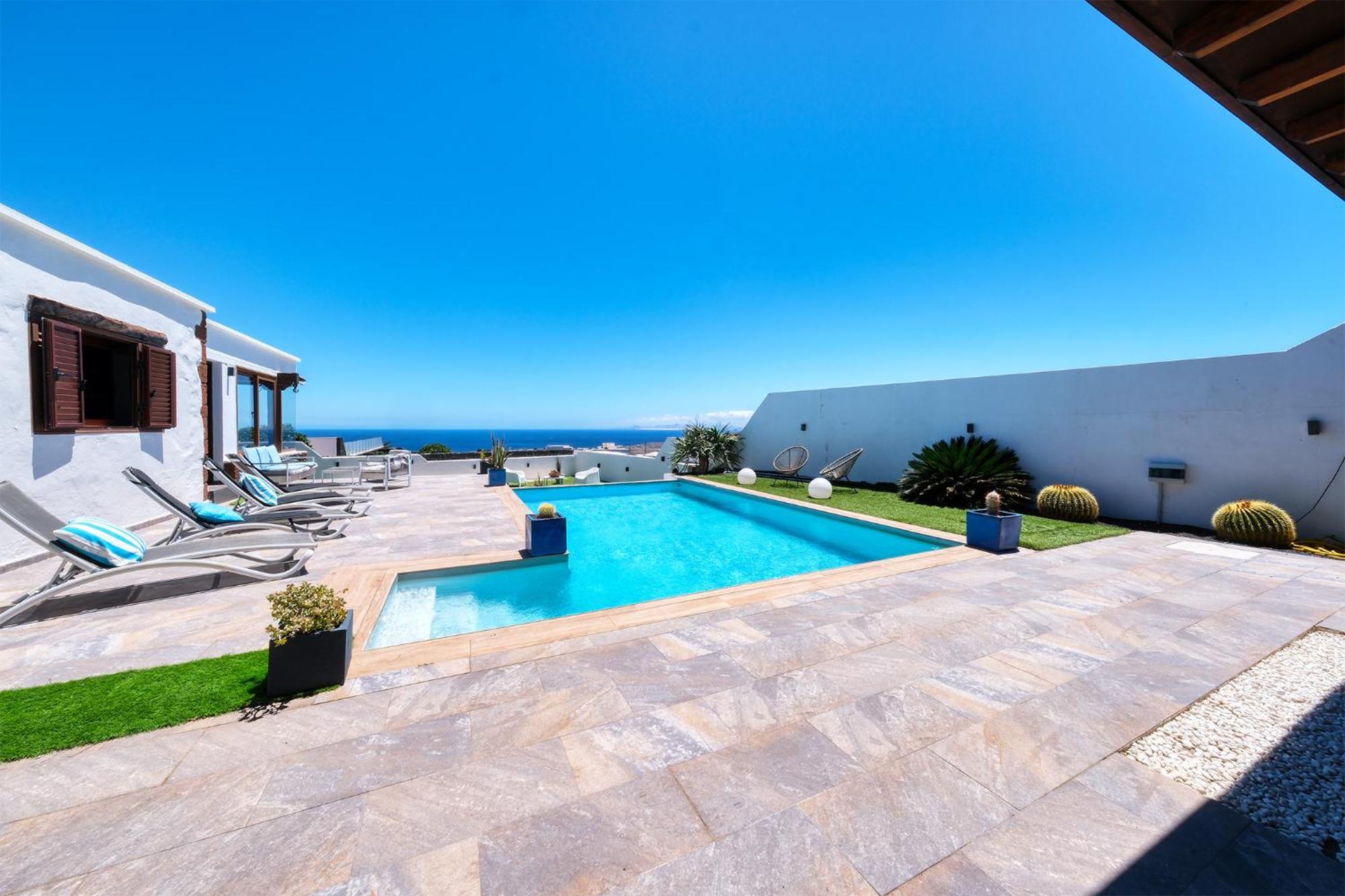 Villa Macher Piscina Y Bar Piscina Tías Εξωτερικό φωτογραφία
